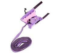 Balacoo 1set Halloween Small Animal Harness Leash Lightweight Bunny Rabbit Ferret Kitten Walking Rope for Pets Outdoor Use in Magic Purple