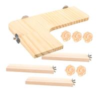 Balacoo 1Set Household Jumping Stand Jumping Board for Hamsters and Pets Durable Chinchilla Cage Platform Easy to Install Activity Playground