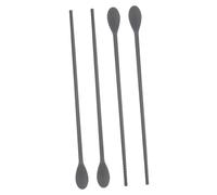 Balacoo 2 Pairs Silicone Double End Spoon Stirring Rod Multi Use Chopsticks Heat Resistant Kitchen Utensils for Mixing Eating Dessert Soup Safe