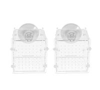 Balacoo 2 Pcs Aquarium Fish Tank Hatchery Incubator Breeding Box Baby Fish Breeder Isolation Hatching Boxes