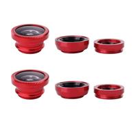 Balacoo 2 Sets 3 in 1 Phone Camera Lens Kit Clip-on Wide Angle 0.67x, 180 Degree Fisheye Effect and 10x Macro Lens with Metal Clamp and Microfiber Bag for Phone Photography and Landscapes