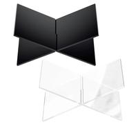 Balacoo 2 Sets Acrylic Book Stand Reading Holders for Bible and Documents with Sleek Modern Look and Compact Design for Home and Office Display