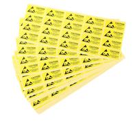 Balacoo 200 Pcs Static Stickers High Adhesive Electrostatic Warning Decals for Sensitive Electronic Devices Static Safety Reminder Decals with Visible Labels