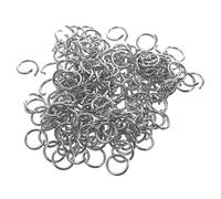 Balacoo 200pcs Stainless Steel Jump Rings Open Split Rings for Jewelry Making DIY Necklace Bracelet Keychain Accessories