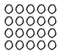 Balacoo 20pcs Elastic Hair Ties Pearl Ponytail Holders, Cloth Material with No Rip and No Loose Ends, Chic and Lovely Hair Accessories Suitable for Daily Wearing and Photo Shoots