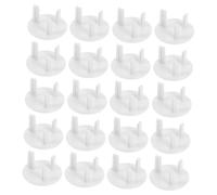Balacoo 20pcs Outlet Covers Socket Plug Protectors Childproof Electrical Socket Safety Covers Electric Shock Plug Protectors Easy Installation Safety Proofing Kit for Boys