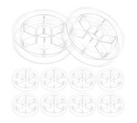 Balacoo 20pcs Plastic Wire Winding Spools Thread Holder for Sewing and Knitting, Easy to Store and Sturdy Desktop Yarn Organizer for Craft and Sewing Supplies