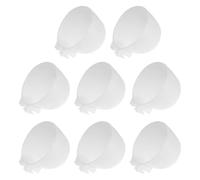 Balacoo 20pcs White Plastic Pigeon Water Feeder Cups Lightweight and Easy to Install Bird Food Bowls for Pigeon and Bird Cage Feeding