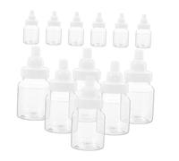 Balacoo 24 Pcs Clear Bottle Candy Boxes with White Detachable Caps for Shower Favors and Decorations Multipurpose Mini Bottles for Candy Jewelry Storage and Party Gifts