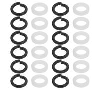 Balacoo 24pcs Guitar Tuner Washer Set 12 Plastic and 12 Metal Washers for Tuning Pegs Guitar Tuning Peg Spacers Musical Instrument Accessory