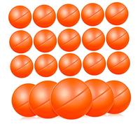 Balacoo 25 Pcs Plastic Seamless Lottery Balls Orange Reusable Raffle Game Spheres for Party Sweepstake Events and Entertainment Props
