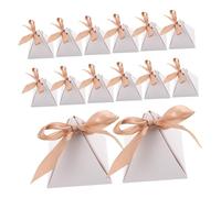 Balacoo 25pc Wedding Candy Boxes with Ribbons Small Paper Treat Holders for Valentine's Day Party Favors Stylish Creative Design for Romantic Celebrations