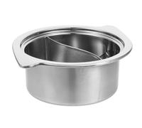 Balacoo 28Cm Stainless Steel Divided Saucepan Thickened Hot Pot for Preparing Two Broths Simultaneously for Home Cooking and Family Dinners