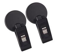 Balacoo 2pcs Adhesive Cup Car Clamps Black Pvc Ticket Cards Storage Clip Car Parking Permit Holder Versatile Storage Card Clip Function for Vehicle Use