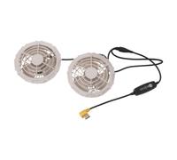 Balacoo 2pcs Air Conditioning Vest Fan Set, White Brushless USB Cooling Fan