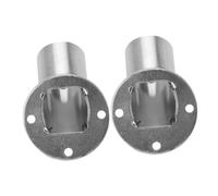 Balacoo 2pcs Angled Closet Rod Brackets Corner Pole Supports for Shower Curtain Compatible Corner Flange for Wardrobe and Bathroom