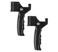 Balacoo 2Pcs Black Cane Handle Attachments Plastic Material with Foldable Feature for Walking Poles and Outdoor Mobility Aid Support for Elderly