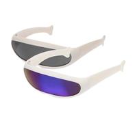 Balacoo 2pcs Cat Glasses Windbreak Pet Goggles with Plastic Frame Adorable Ski Sunglasses for Home Furnishings and Nursery Production