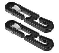 Balacoo 2Pcs Clothesline Pulley Separator Plastic Aluminum Wheels Heavy Duty Outdoor Rope Splitter for Laundry and Travel Clothesline