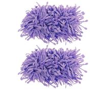 Balacoo 2pcs Detachable Purple Satin Shoe Clips with Handmade Floral Design for High Heels and Pumps, Elegant Shoe Side Decoration Accessories for Daily Wear and Weddings