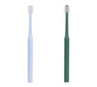 Balacoo 2pcs Dog Toothbrush for Pet Oral Cleaning, Small Head Manual Toothbrush with Soft Plastic and TPE Bristles, Multi-Functional Oral Massage Brush Suitable for Dogs and Cats