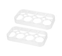 Balacoo 2pcs Egg Holder Egg Tray for Refrigerator Storage Kitchen Restaurant Use Design