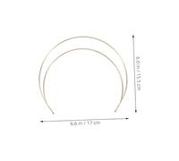 Balacoo 2pcs Elegant Holy Metal Headband for Weddings and Photoshoots Lightweight Thin Wire Angel Crown Hairband Stylish Headwear for Special Occasions and Parties