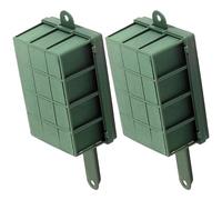 Balacoo 2pcs Floral Foam Flower Cage with Phenolic Plastic Material Easy to Use Not Easy to Damage Floral Accessory and Garden Wall Planters