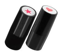 Balacoo 2pcs Golf Ball Stamper Tool Black Pp Material Multi-use Waterproof Marker Speed up Efficiency for Golfers and Outdoor Use