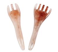 Balacoo 2pcs Head Massager Guasha Scraper Combs Resin Scalp Massage Tools for Home Use and Professional Salon Easy to Carry Practical Scraping Comb for Trigger Point Therapy