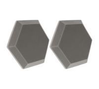 Balacoo 2pcs Hexagon Soundproof Wall Mat with Sound Absorption and Flame-retardant Features, Polymeric Sponge Indoor Soundproof Wall Panels for Studio, Home, and Office Acoustic Treatment