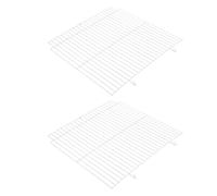 Balacoo 2pcs Iron Mesh Hamster Cage Divider Panels for Small Animal Separation, White Metal Pet Cage Partition with Easy Cleaning and Lasting Durability for Indoor and Outdoor Pet Habitats