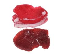 Balacoo 2pcs Lifelike Artificial Pork and Beef Meat Models for Kitchen Decor and Photography Props Realistic Food Display for Home Restaurant Market Non Edible Safety
