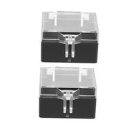 Balacoo 2pcs Lockable Push Button Cover Guard for Emergency Stop Switch Protective Switch Cover Impact Resistant Dustproof Button Protector Easy Installation