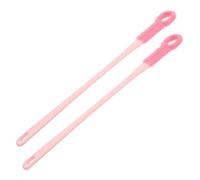 Balacoo 2pcs Long Handled Gap Brush Foot Washing Brush with User-Friendly Design for Gentle Exfoliation and Multi-Functional Use Stylish Pink Foot Shower Scrubber for Effective Toe Gap