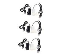 Balacoo 2pcs Miniature Submersible Water Pump USB 5v with 1m Power Cord for Ponds and Fountains, 3l/min Capacity, Black PVC Material, Reliable and Easy to Clean, Ultra Quiet Electric Pump