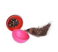 Balacoo 2pcs Motorized Weasel Ball for Puppy and Beavers, Lightweight Battery Operated Rolling Ball for Interactive Leisure Time Play, Assorted Colour Plastic Dog and Cat Random Color
