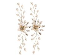 Balacoo 2pcs Pearl Shoe Jewelry Clips Durable Rhinestone Shoe Buckles Elegant Detachable Charms for Wedding Party High Heels Stylish Accessories for Brides and Formal Events