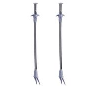 Balacoo 2pcs Plastic Aquarium Tweezers for Fish Tank Plants Cleaning and Aquatic Grass Maintenance, Silver Colour, Size 50cm, for Removing Carpet Plants and Aquarium Use