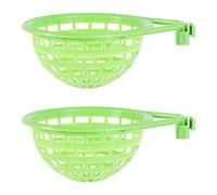 Balacoo 2pcs Plastic Canary Nest- Bird Nest Plastic Hollow Hanging Cage Eggs Hatching Tool Pan Finch Parrot Canary Pigeon Nest Bowl ¼ˆ Small