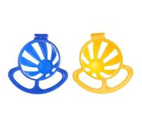 Balacoo 2pcs Plastic Parrot Feeder Bowls with Creative Simple Design, Handy and Easy to Use Pet Supply for Bird Cage Feeding Random Color