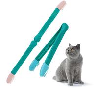 Balacoo 2pcs Portable Kitten Comb Blue Pp Material Pet Grooming Brush for Removing Knots and Floating Hair Suitable for Cat Eye Cleaning