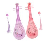 Balacoo 2pcs Realistic Pipa Instrument Musical for Sound and Light Early Education Musical Distinctive Chinese Lute Model with Eye Catching Design for Sensory Development and Music