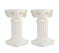 Balacoo 2Pcs Resin Roman Column Aquarium Ornament Mini Gr olumns Roman Pillars Fish Tank Landscape Decorative for Mininature Dollhouse Cake Topper