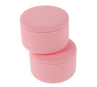 Balacoo 2pcs Silicone Travel Jars Leakproof Makeup Containers Portable Lotion and Cream Storage for Travel Essentials Stylish Lightweight Cosmetic Organizer
