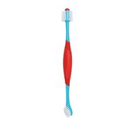 Balacoo 2pcs Small Head Pet Toothbrush for Dogs and Cats, Dual-Head Design with Long Handle, Multi-Functional Tooth Cleaning and Oral Care, Made of Plastic and TPE, for Daily Oral Hygiene
