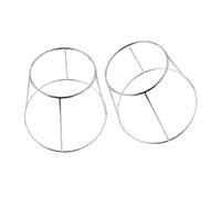 Balacoo 2pcs Stainless Steel Dual-layer Seafood Serving Tray Rack 15-27cm Multi-use Household Pizza Stand Food Tray Storage Holder for Desktop Kitchen