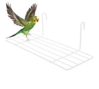 balacoo 2pcs Sturdy Iron Parrot Stand Bird Cage Accessory Bird Toy for Cage Decorative Platform