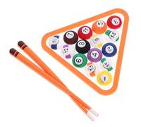 Balacoo 2Sets Flexible Glue Billiards Cake Decoration Snooker Pool Ball Ornaments for Baking Charming Craft Adornments for Home and Party Cakes