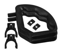 Balacoo 2sets Wheelchair Footrest Fasteners and Handle Clip Plates Secure Footrest Fixing Blocks for Enhanced Stability Compatible Wheelchair Parts Accessories in Black